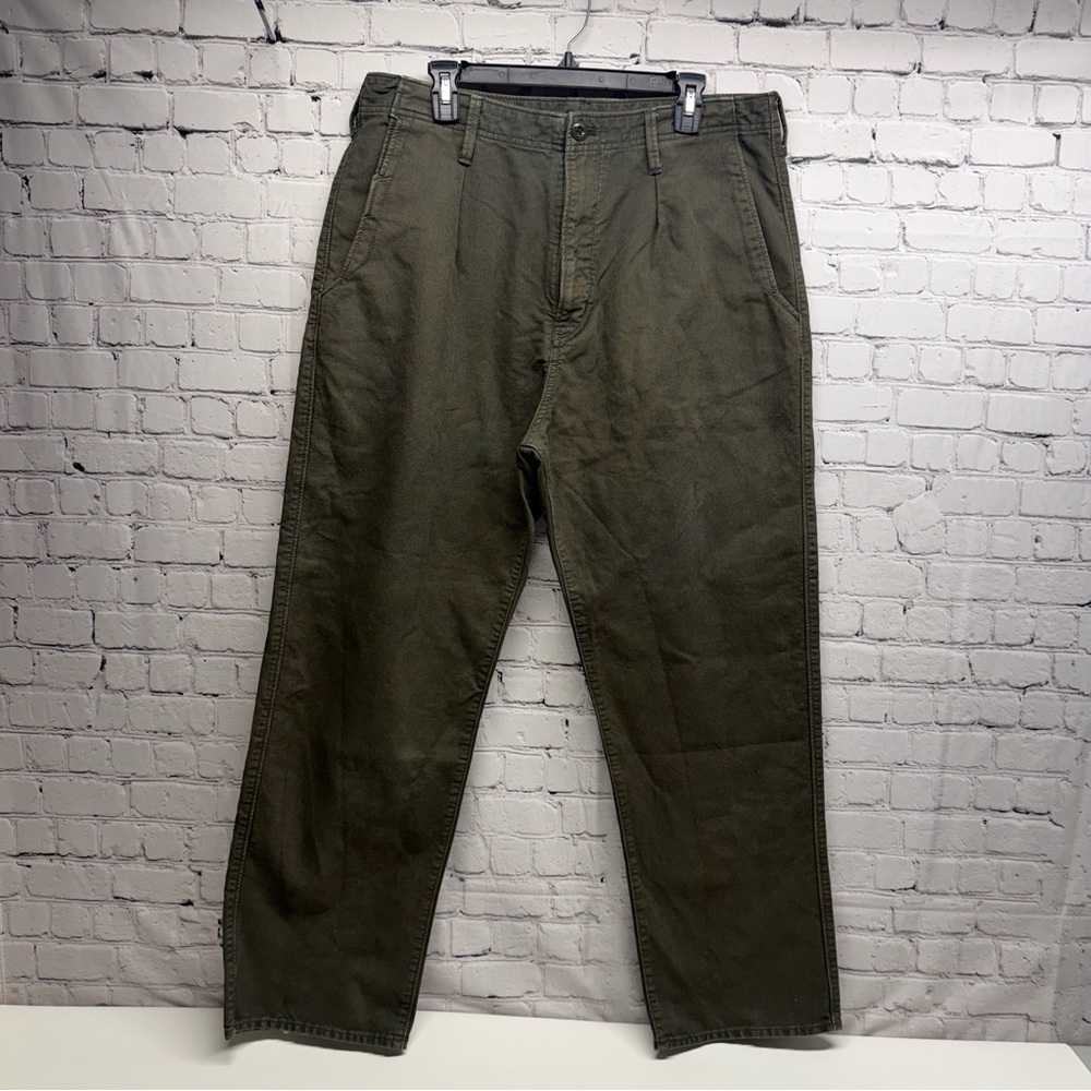 RAW 1 G-Star Khaki Green Trousers size 36x32